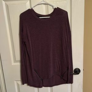Laila Jayde long sleeve women’s top. Size medium with zipper accents